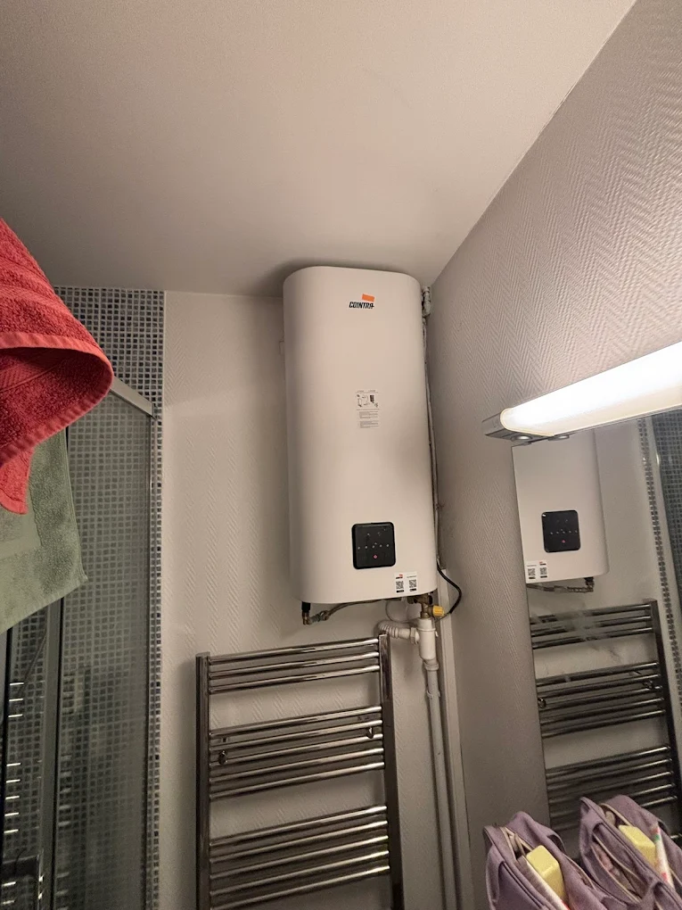 Remplacement chauffe-eau Cointra salle de bain Bordeaux — SPServices33 plombier cumulus Gironde